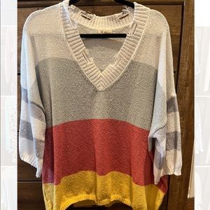 Lightweight quarter length Spring sweater